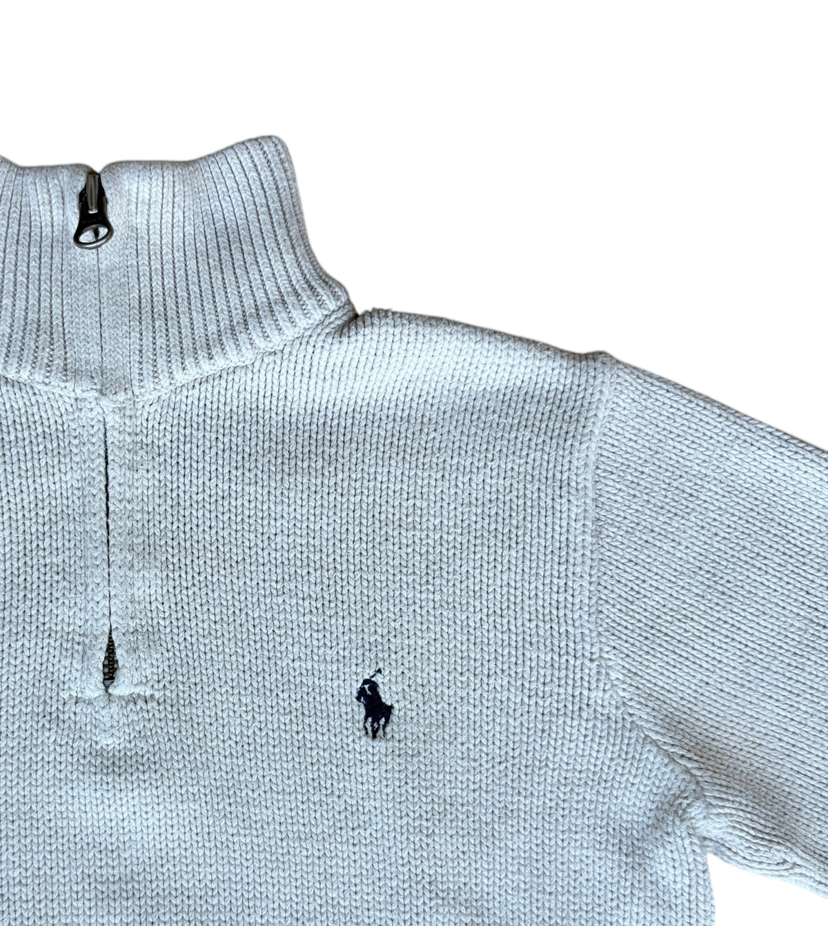 Maglione panna collo alto cotone Polo Ralph Lauren - 6 anni