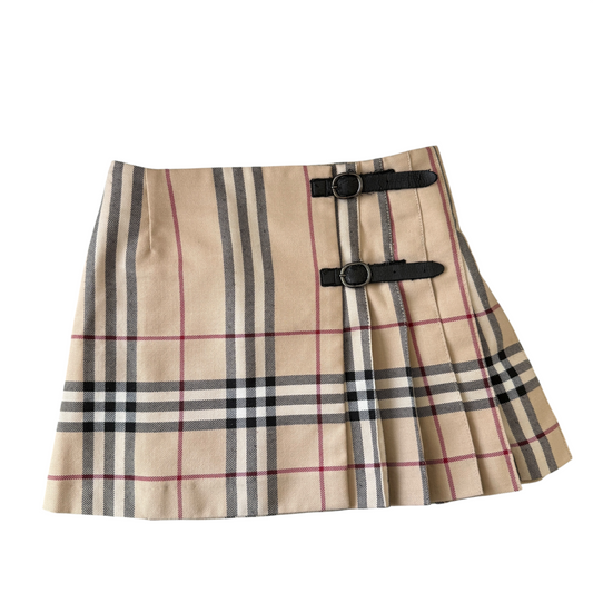 Gonna tartan fresco lana Burberry - 4 anni