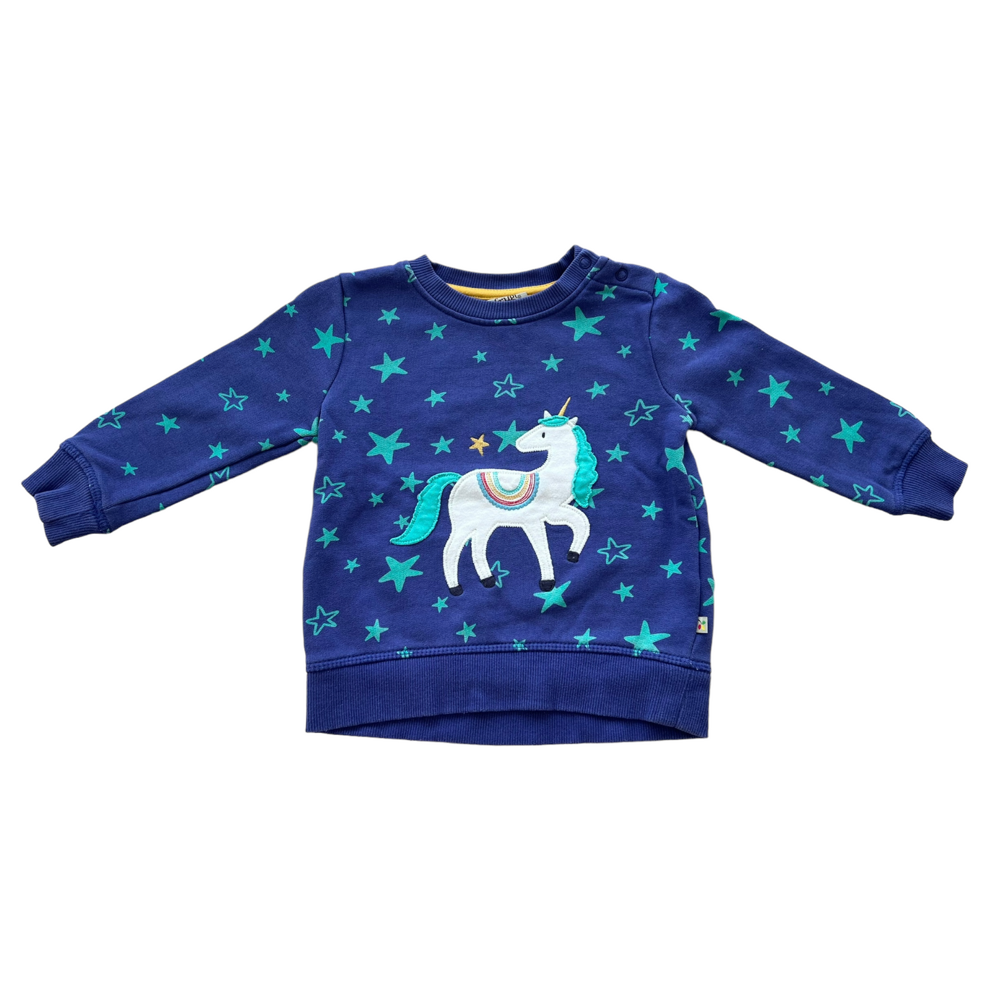 Completo felpa e pantaloni unicorni Frugi - 6/12 mesi