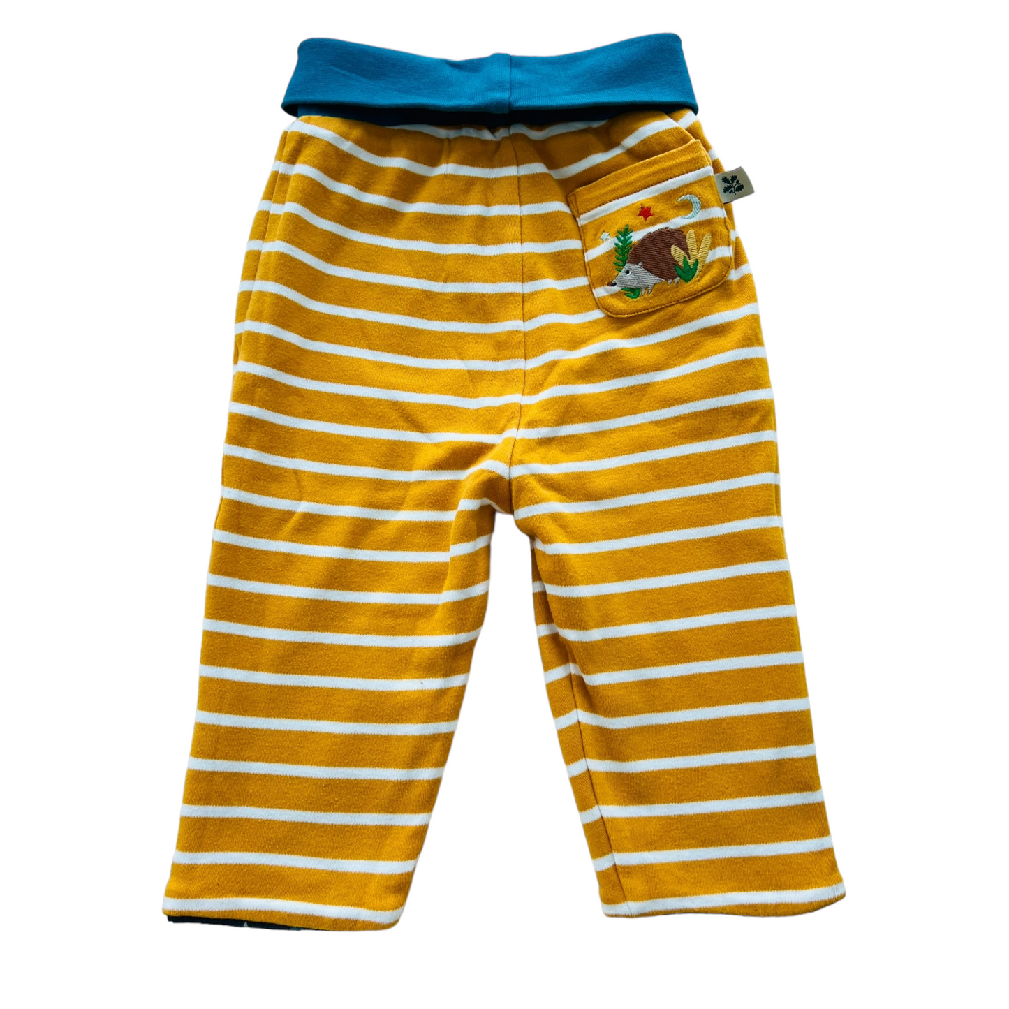 Frugi organic cotton double-sided reversible trousers - 6/12 months