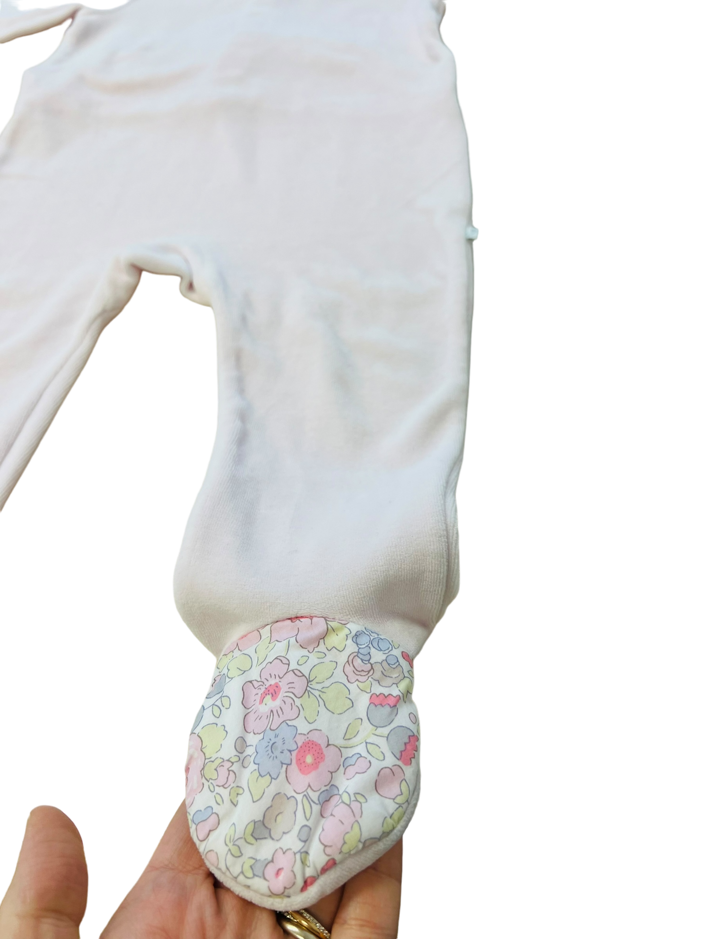 Tutina ciniglia Jacadi con colletto a fiori - 18 mesi