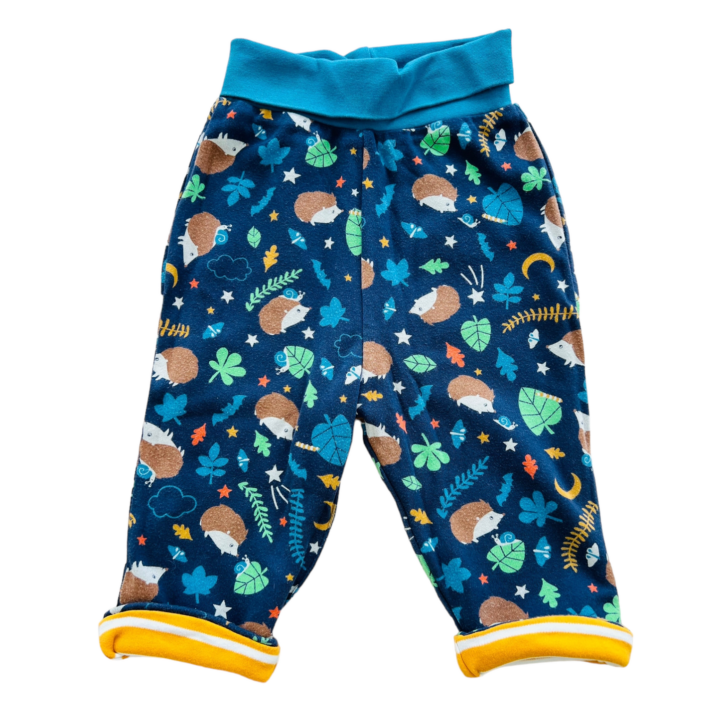 Frugi organic cotton double-sided reversible trousers - 6/12 months