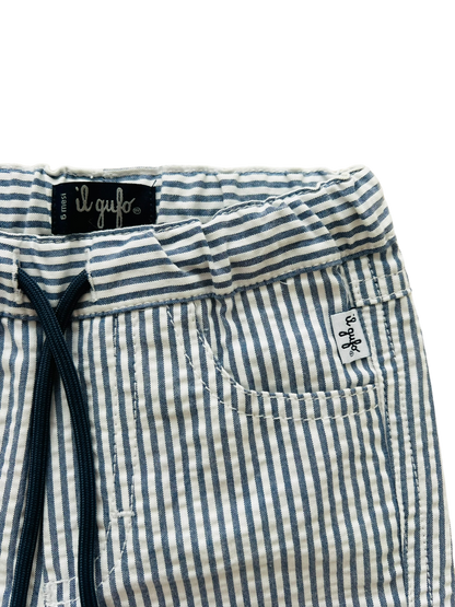 Pantaloni leggeri millerighe Il Gufo - 6 mesi