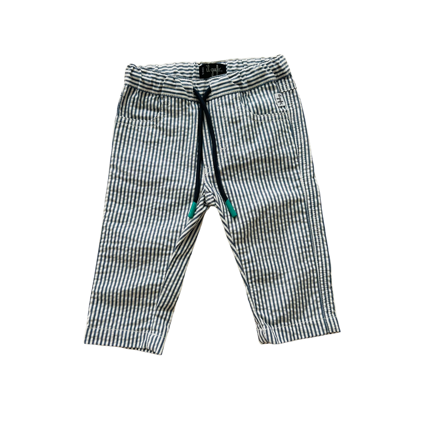 Pantaloni leggeri millerighe Il Gufo - 6 mesi
