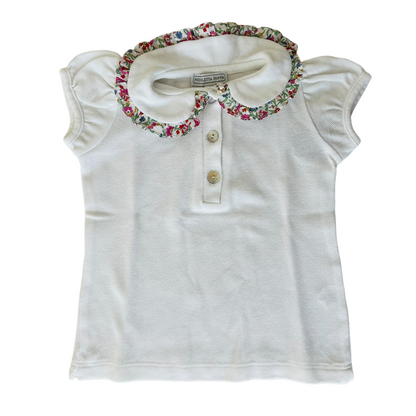 Polo con dettagli liberty Nicoletta Fanna - 6 mesi