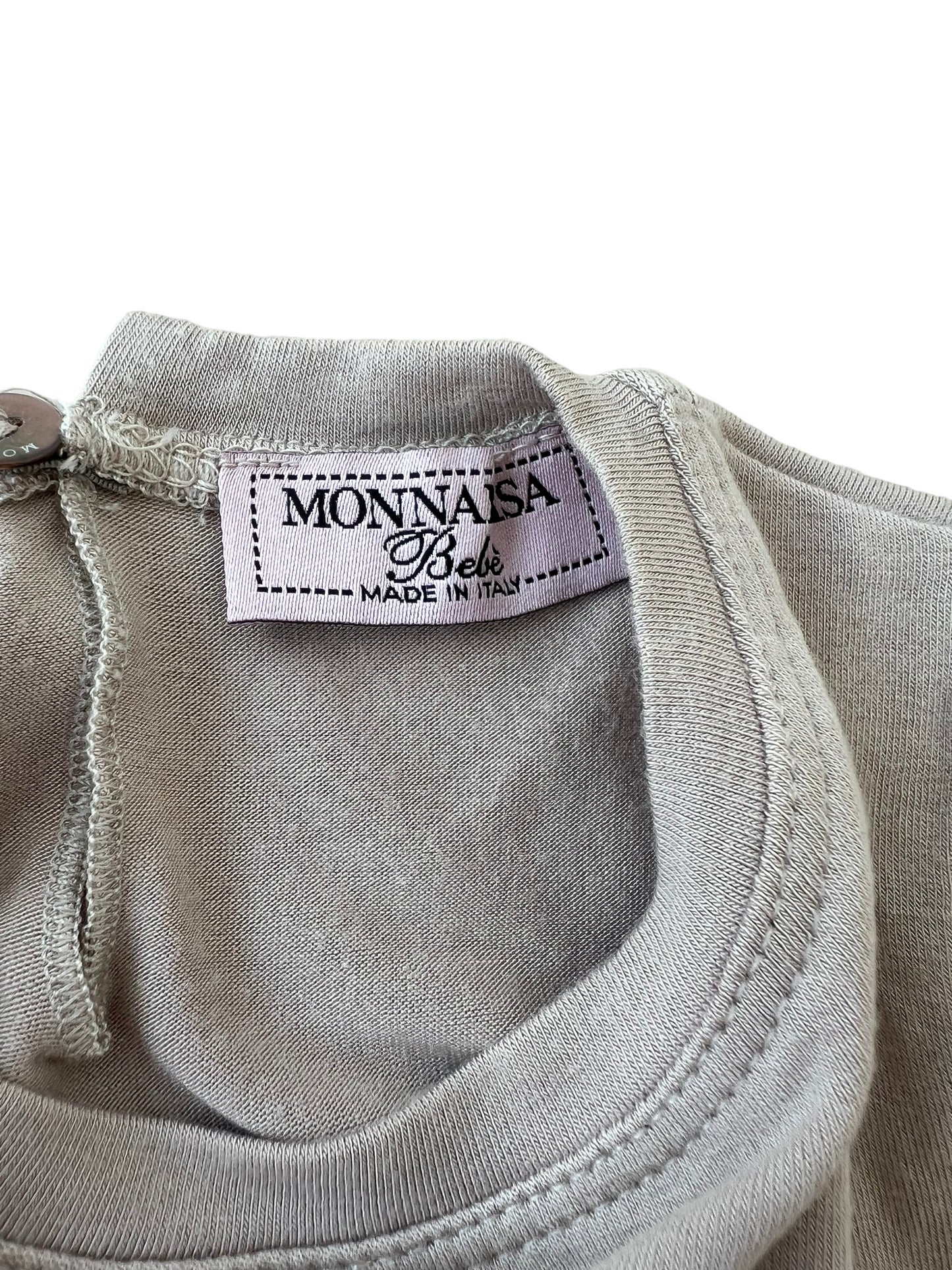 Monnalisa bunny long sleeve shirt - 6/9 months