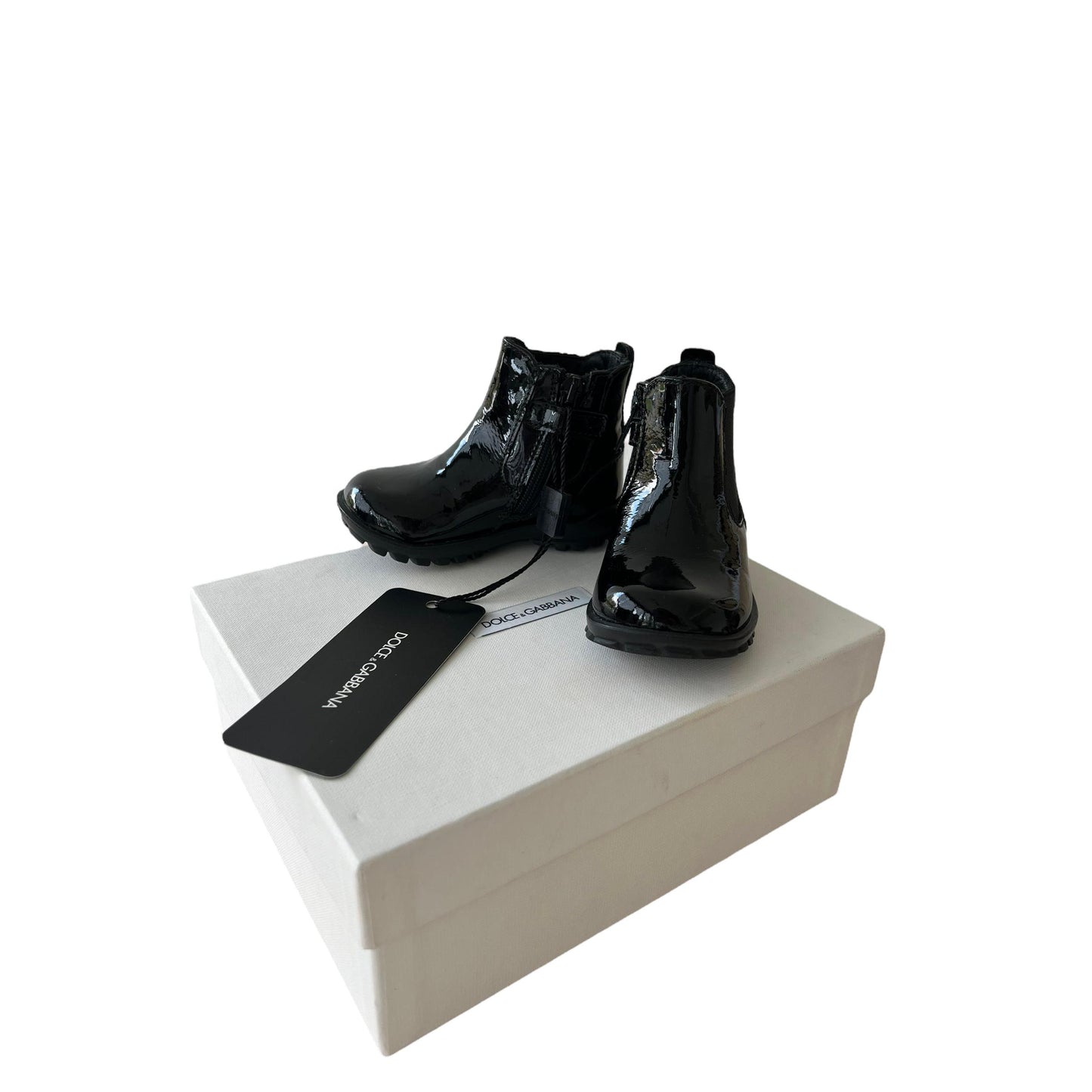 New Dolce and Gabbana patent leather ankle boots - number 19