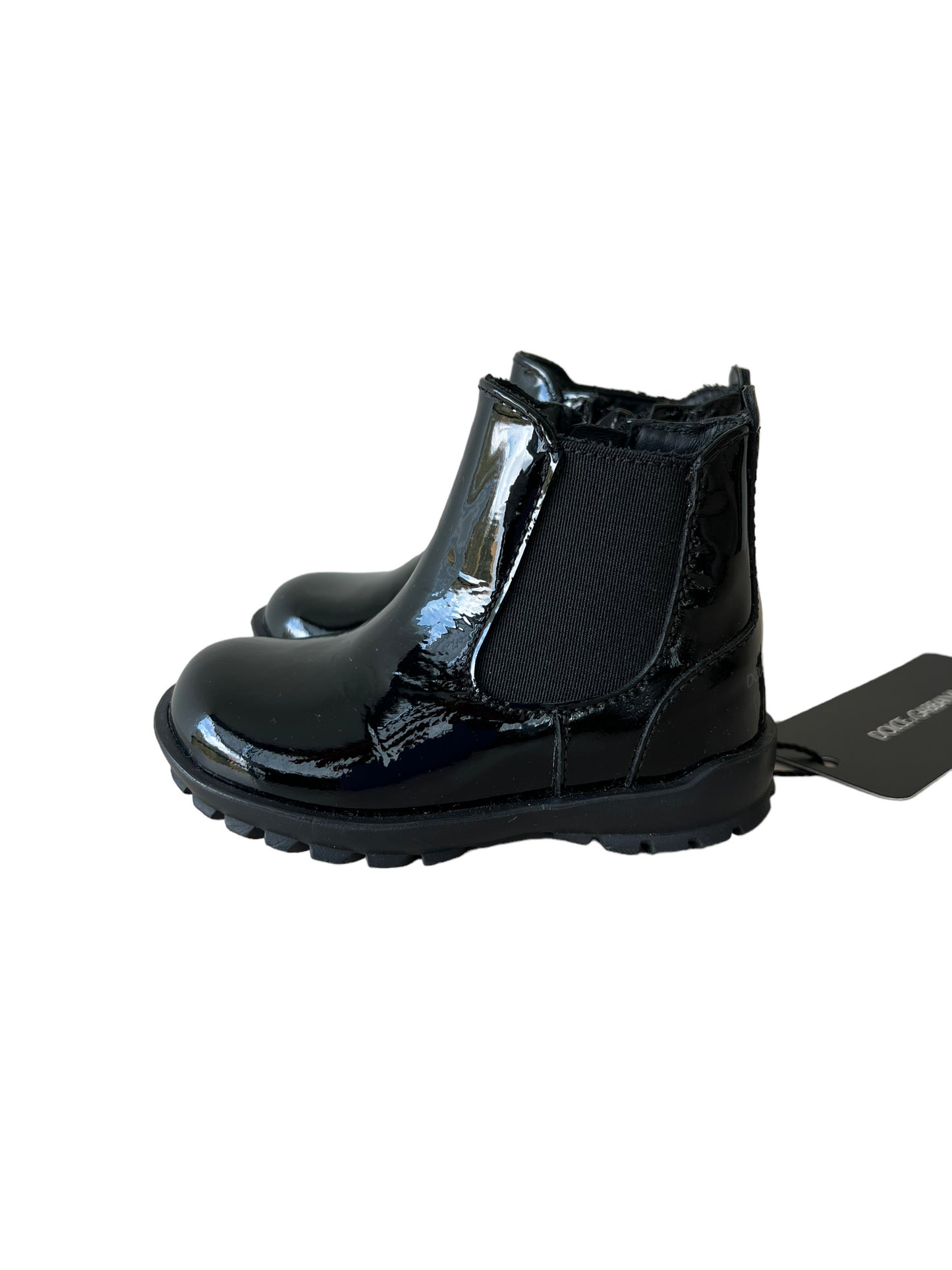 New Dolce and Gabbana patent leather ankle boots - number 19