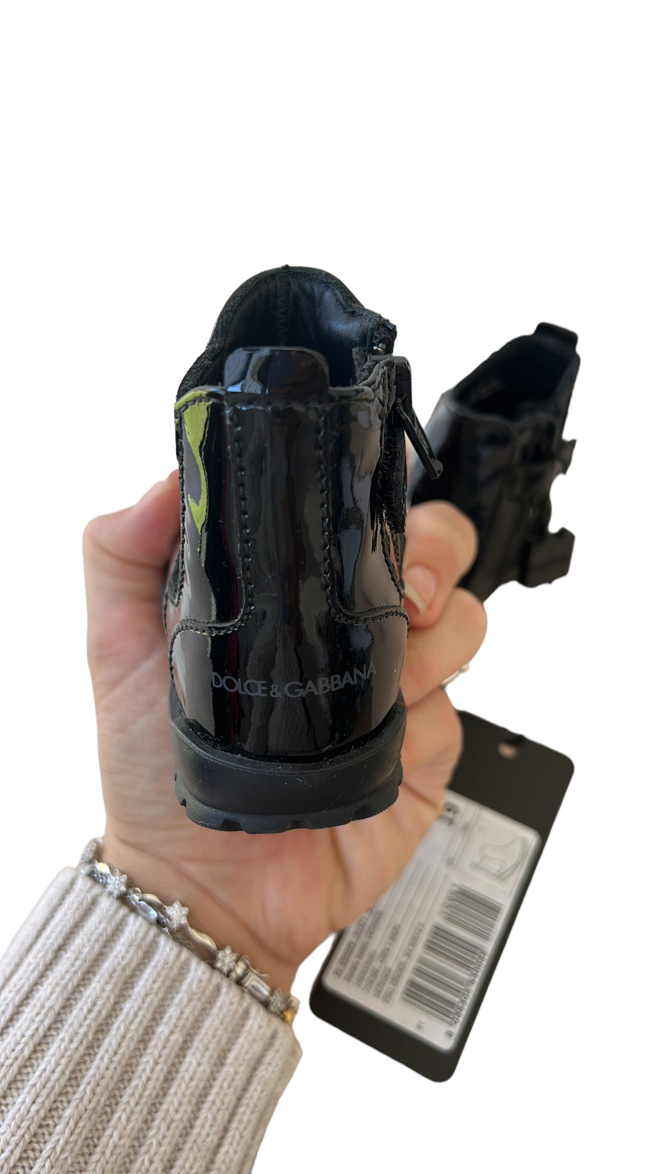 New Dolce and Gabbana patent leather ankle boots - number 19