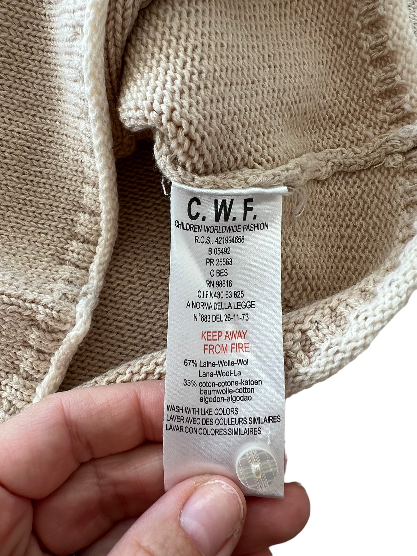 Maglione misto lana cotone Burberry - 9 mesi