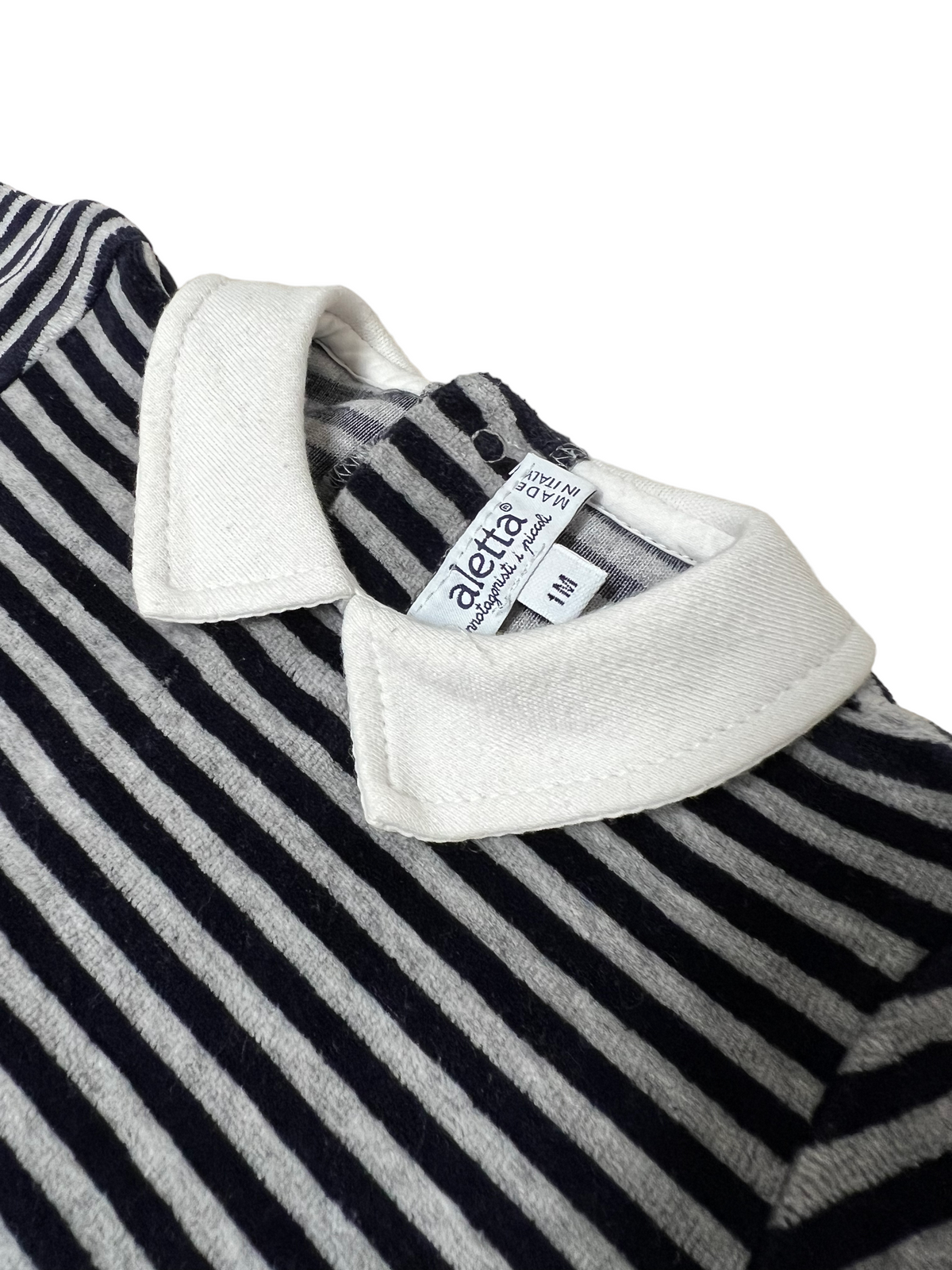 Aletta striped chenille onesie - 1 month