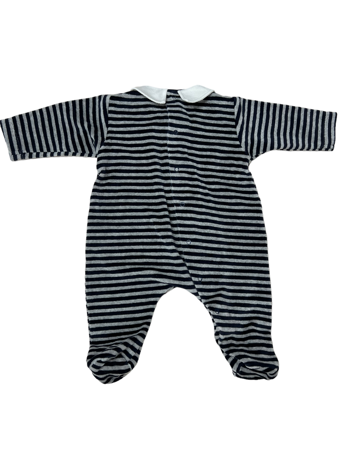 Aletta striped chenille onesie - 1 month