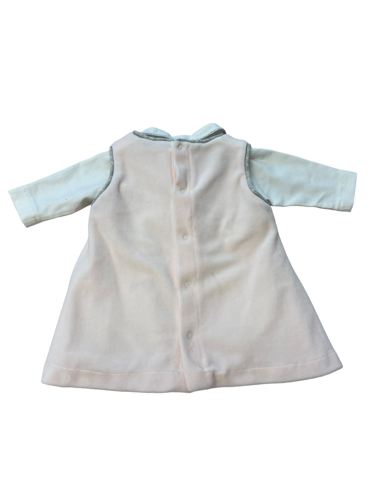 Teneri e Belli chenille and rhinestone dress and cotton bodysuit - 0 months