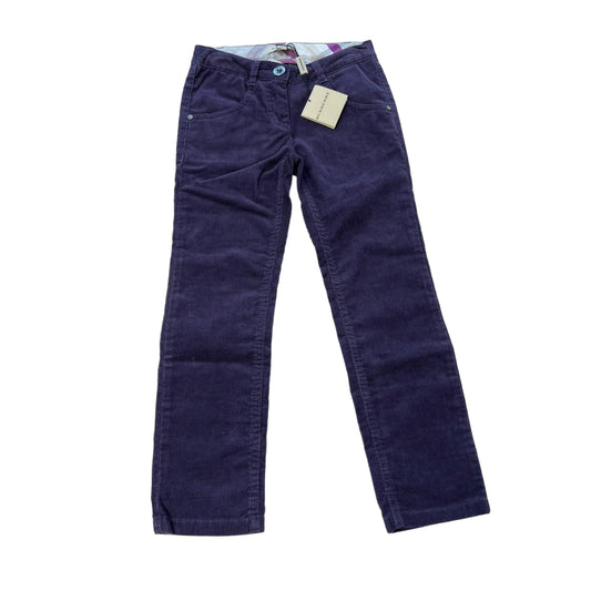 Pantaloni velluto viola Burberry NUOVI - 6 anni